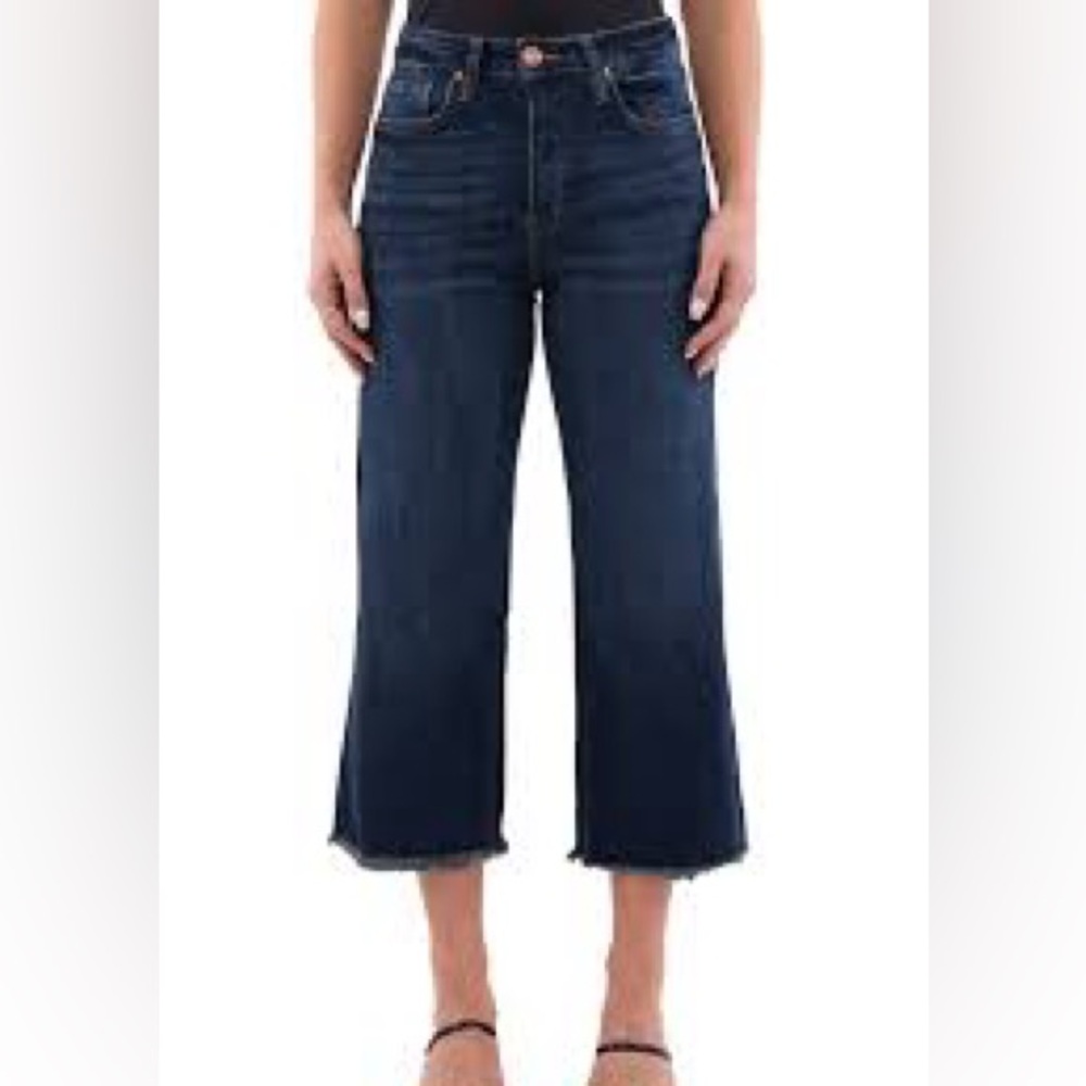 RFM Los Angeles Chloe Tummy Control High Rise Wide Leg Jeans NEW Size 28